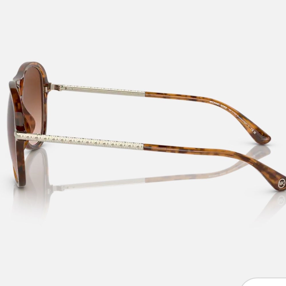 NEW MICHAEL KORS Breckenridge Round Tinted Sunglasses MK2176U Marigold Tortoise - Picture 4 of 9